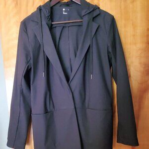 Zella Athletic Hooded Blazer with Removable Hood, size Medium